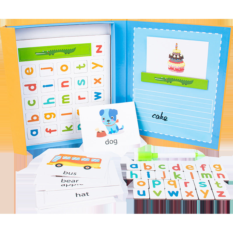 Treehole Magnetic Spelling Game for Preschool Children Aged 3-6: An educational toy for English alphabet spelling and early learning.