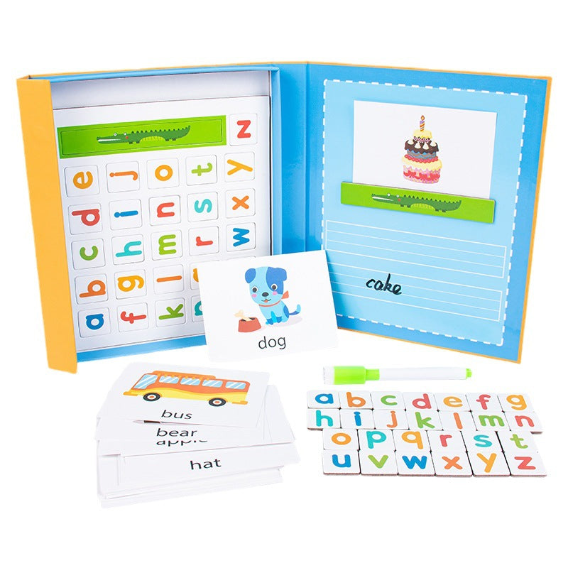 Treehole Magnetic Spelling Game for Preschool Children Aged 3-6: An educational toy for English alphabet spelling and early learning.
